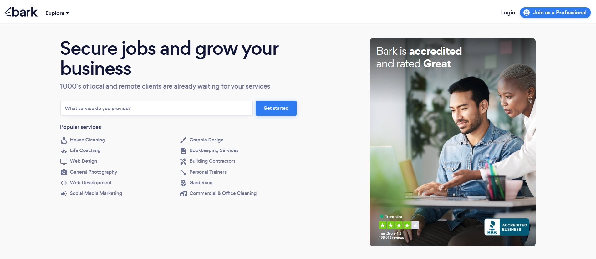 Bark lead generation platform