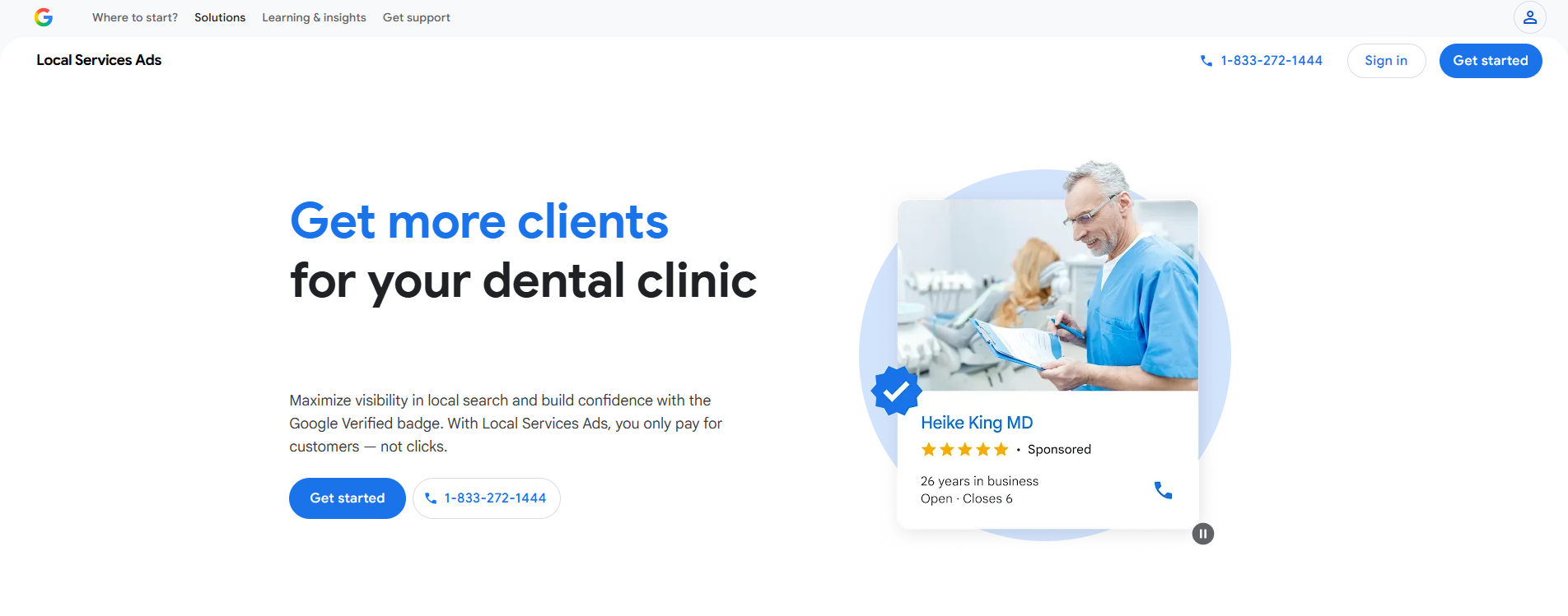 Google Local Services Ads platform